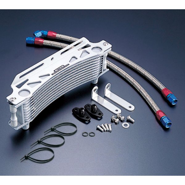 オイルクーラーキット ラウンド #6 9-13R  CBX400F シルバー