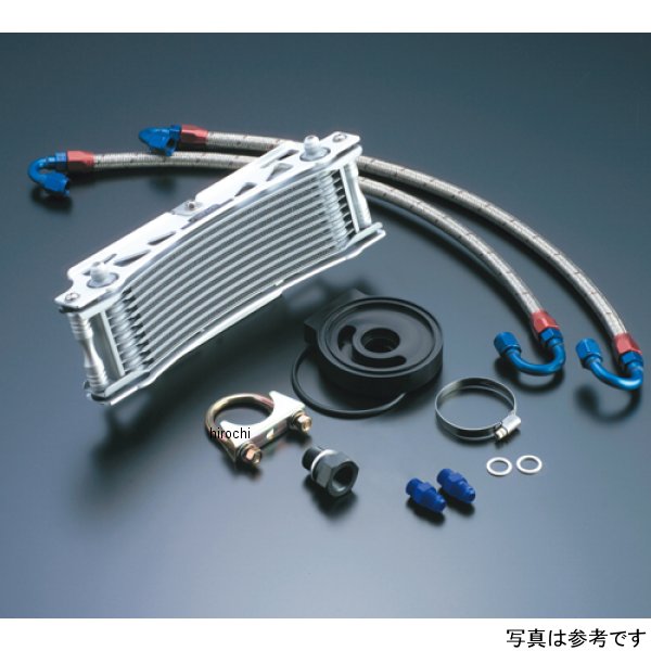 オイルクーラーキット ラウンド #6 9-10R  CB400F (398/408) シルバー