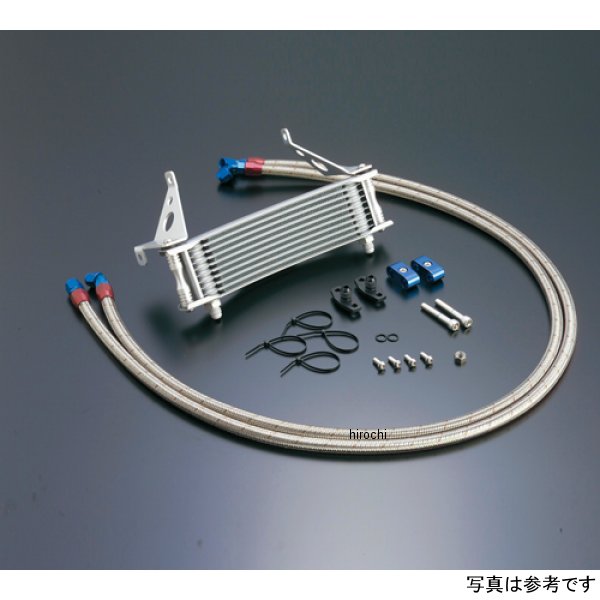 オイルクーラーキット サイド廻し/ラウンド #6 9-13R  CBR400F シルバー