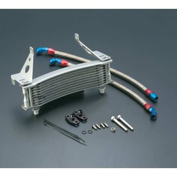 オイルクーラーキット ラウンド #6 9-13R  CBR400F シルバー