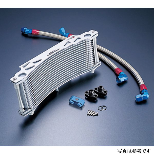 オイルクーラーキット ラウンド #8 11-16R 15年以前  XJR1300、97年以前  XJR1200 シルバー