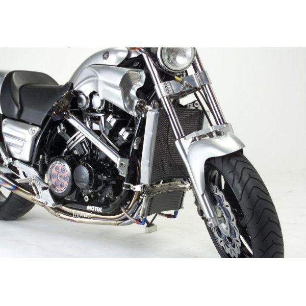 オイルクーラーキット ACTIVEビッグラジエーター用 ラウンド #6 9-13R  96年以降  V-MAX シルバー