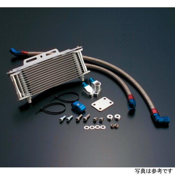 オイルクーラーキット サイド廻し/ラウンド #8 9-13R  Z1000R、Z1000J シルバー