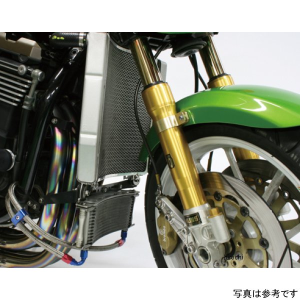 オイルクーラーキット ACTIVEビッグラジエーター用 ラウンド #6 9-13R 08年以前 ZRX1200、ZRX1100 シルバー