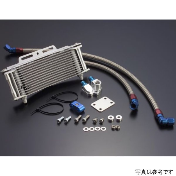 オイルクーラーキット 下出し/ラウンド #6 9-13R  Z1000R、Z1000J シルバー