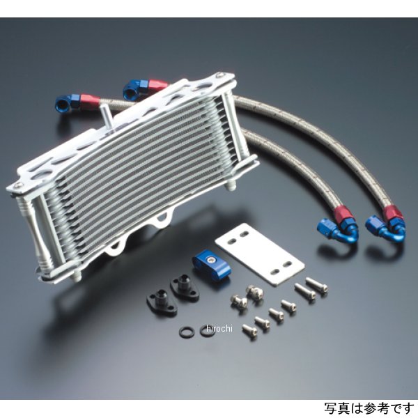 オイルクーラーキット サイド廻し/ラウンド #6 9-13R 93年-96年  XJR400、95年-07年 XJR400R シルバー