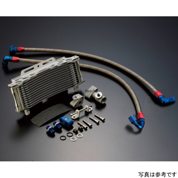 オイルクーラーキット 上廻後ろ/ラウンド #8 9-13R  Z1、Z2、Z750FX-1、Z1000MK2 シルバー