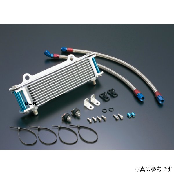オイルクーラーキット 上出し/ストレート #6 9-10R 83年-85年  GPZ750、GPZ750F シルバー