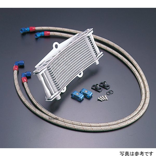 オイルクーラーキット サイド廻し/ラウンド #6 9-13R  ゼファー750、ZR-7 シルバー