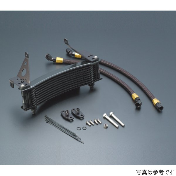 オイルクーラーキット ラウンド #6 9-10R  CBR400F ブラック仕様