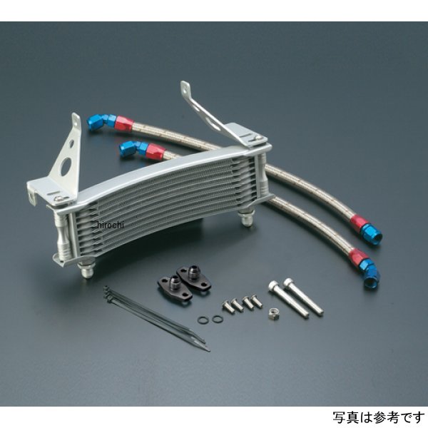 オイルクーラーキット ラウンド #6 9-13R  CBR400F ブラック仕様