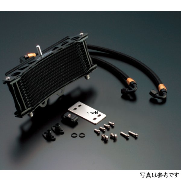 オイルクーラーキット サーモ対応 ラウンド #6 9-13R 93年-96年 XJR400、95年-07年 XJR400R ブラック仕様