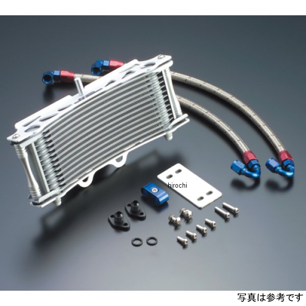 オイルクーラーキット サーモ対応 ラウンド #6 9-13R 93年-96年  XJR400、95年-07年 XJR400R シルバー