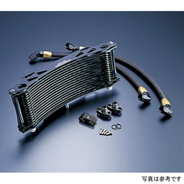 オイルクーラーキット サーモ対応 ラウンド #8 11-16R 15年以前 XJR1300、97年以前 XJR1200 ブラック仕様