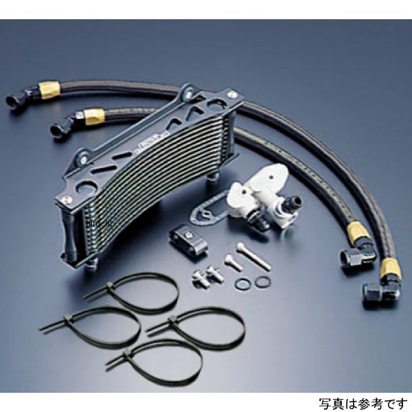 オイルクーラーキット サーモ対応 サイド廻し/ラウンド #6 9-13R 93年  GSX1100S ブラック仕様