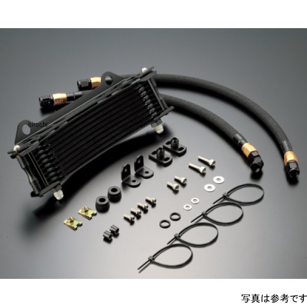 オイルクーラーキット 下出し/ラウンド #6 9-10R 83年-85年 GPZ750、GPZ750F ブラック仕様
