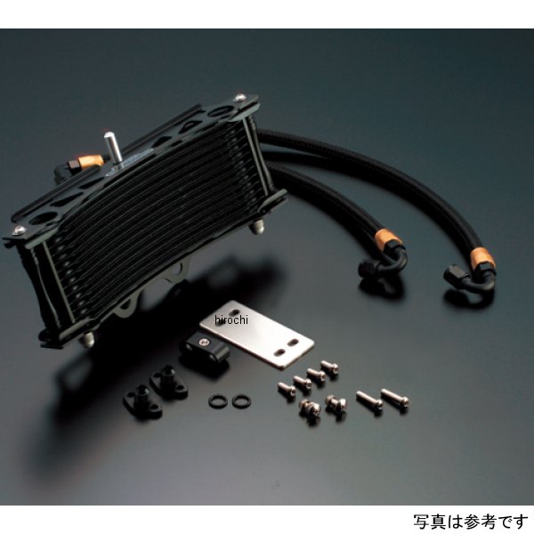 オイルクーラーキット サーモ対応 サイド廻し/ラウンド#6 9-13R 93年-96年 XJR400、95年-07年 XJR400R ブラック仕様