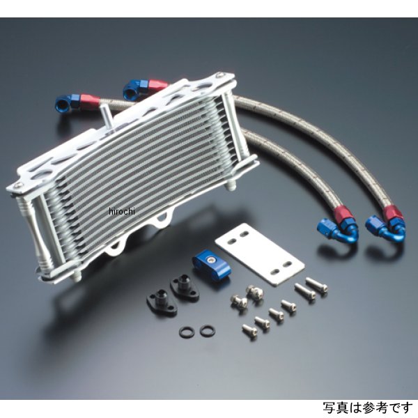 オイルクーラーキット サーモ対応 サイド廻し/ラウンド #6 9-13R 93年-96年 XJR400、95年-07年 XJR400R シルバー