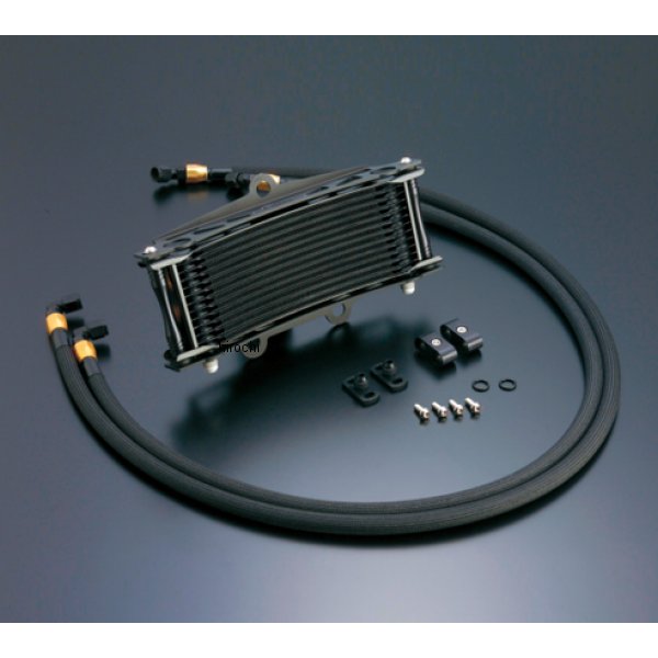 オイルクーラーキット サーモ対応 サイド廻し/ラウンド#6 9-13R  ゼファー400、ゼファーX ブラック仕様