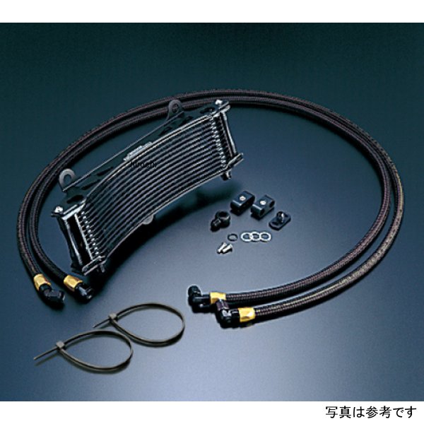 オイルクーラーキット サイド廻し/ラウンド#6 11-13R  ゼファー1100、ゼファー1100RS ブラック仕様