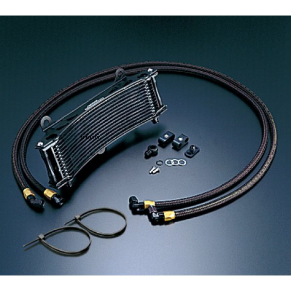 オイルクーラーキット サーモ対応 サイド廻し/ラウンド#6 11-13R ゼファー1100、ゼファー1100RS ブラック仕様