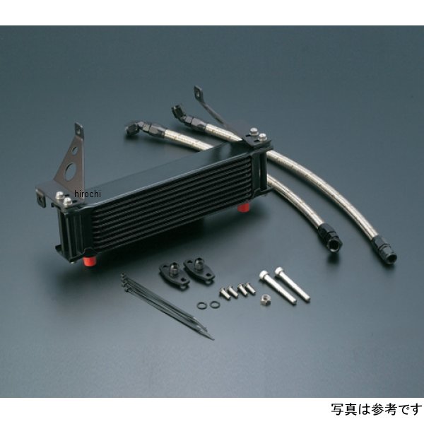 オイルクーラーキット ストレート #6 9-13R  CBR400F ブラック仕様