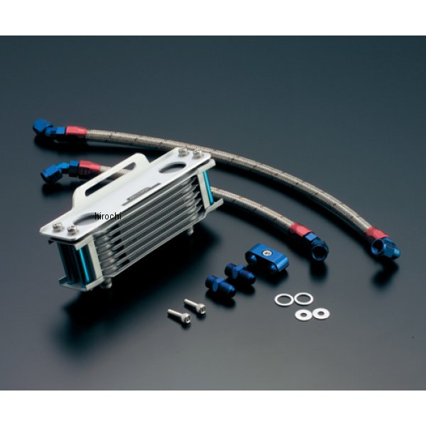 オイルクーラーキット ストレート #6 4.5-10R 2-3型  SRX400、1-3型  SRX600 シルバー