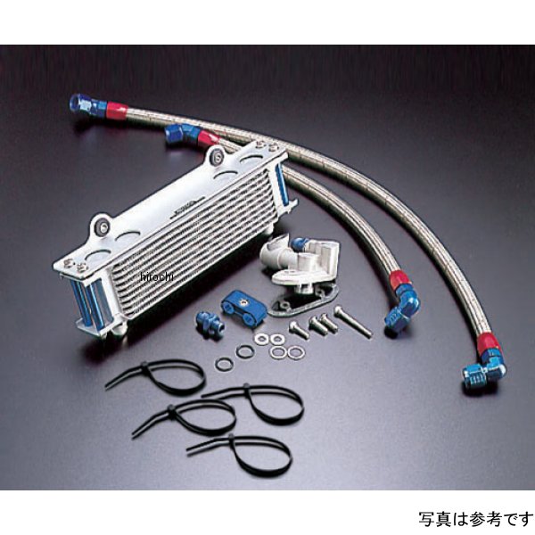 オイルクーラーキット サーモ対応 サイド廻し/ストレート #6 9-13R 93年  GSX1100S シルバー