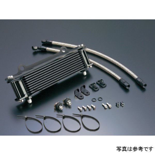 オイルクーラーキット サイド廻し/ストレート #6 9-10R 83年-85年  GPZ750、GPZ750F ブラック仕様