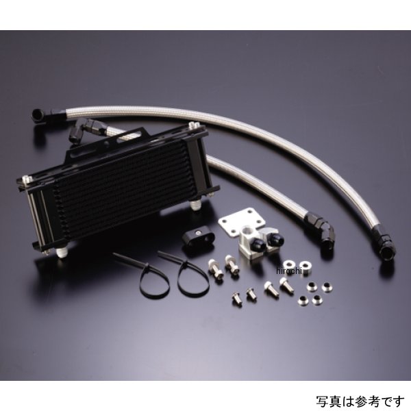 オイルクーラーキット サーモ対応 サイド廻し/ストレート #8 9-10R  Z1000R、Z1000J ブラック仕様