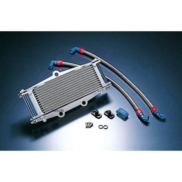 オイルクーラーキット ストレート #6 9-10R  ゼファー400、ゼファーX、ゼファー750、ZR-7 シルバー