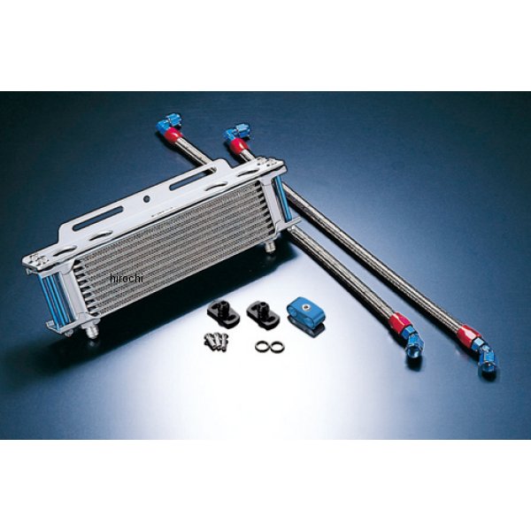 オイルクーラーキット ストレート #6 9-10R  GPZ400F、Z400GP、Z750GP シルバー