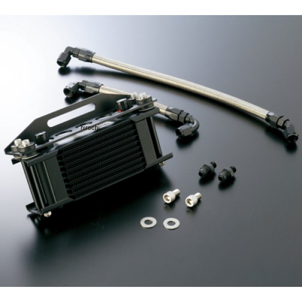 オイルクーラーキット 上廻し前/ストレート #8 9-13R  Z1、Z2、Z750FX-1、Z1000MK2 ブラック仕様