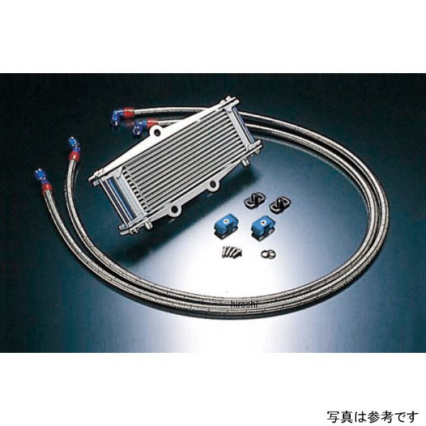 オイルクーラーキット サーモ対応 サイド廻し/ストレート #6 9-10R  ゼファー750、ZR-7 シルバー