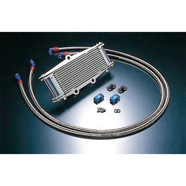 オイルクーラーキット サーモ対応 サイド廻し/ストレート #6 9-13R  ゼファー750、ZR-7 シルバー