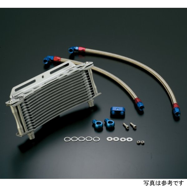 オイルクーラーキット ラウンド #6 9-13R  GPZ750R、GPZ900R シルバー