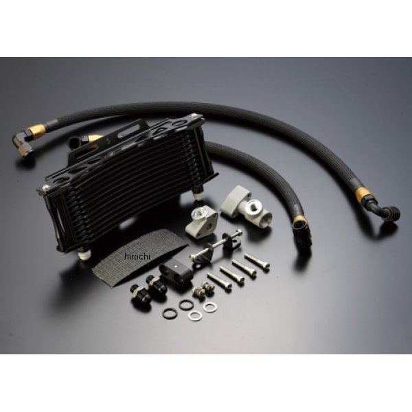 オイルクーラーキット サーモ対応 ラウンド #8 9-13R  Z1、Z2、Z750FX-1、Z1000MK2 ブラック仕様