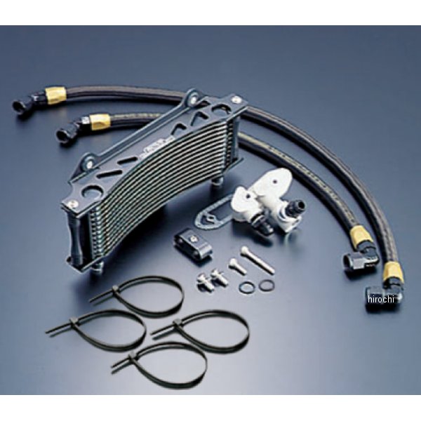 オイルクーラーキット サーモ対応 サイド廻し/ラウンド #8 9-13R 93年  GSX1100S ブラック仕様