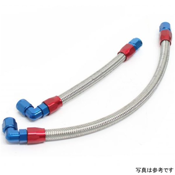 オイルクーラーホースセット ストレート #6 9-10R  CB750F、CB900F、CB1100F シルバー