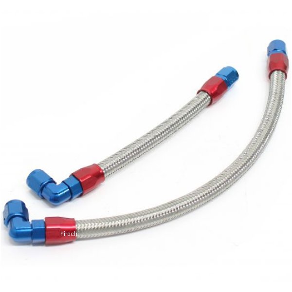 オイルクーラーホースセット ストレート #6 9-10R 93年-96年  XJR400、95年-07年 XJR400R シルバー