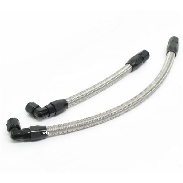 オイルクーラーホースセット ストレート #6 4.5-7R 2-3型  SRX400、1-3型  SRX600 ブラック仕様