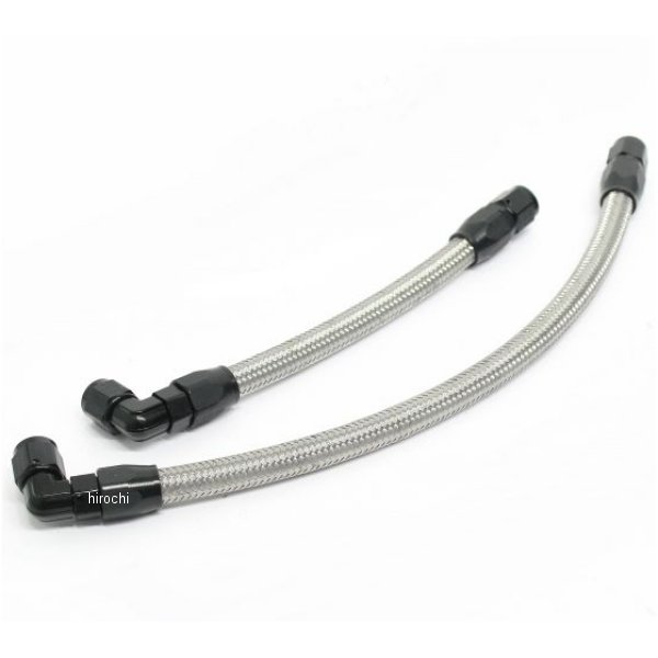 オイルクーラーホースセット ストレート #6 9-10R 93年-96年  XJR400、95年-07年 XJR400R ブラック仕様