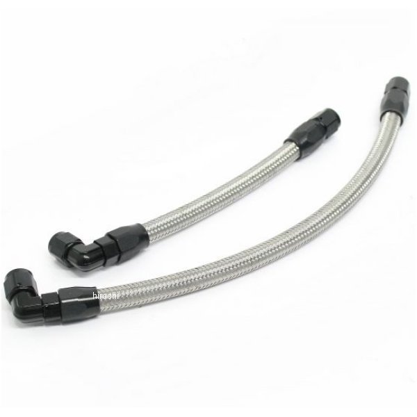 オイルクーラーホースセット ストレート #6 4.5-10R 2-3型  SRX400、1-3型  SRX600 ブラック仕様