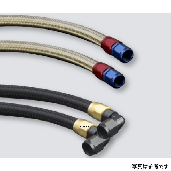 オイルクーラーホースセット ラウンド #6 9-13R  GPZ750R、GPZ900R ブラック仕様