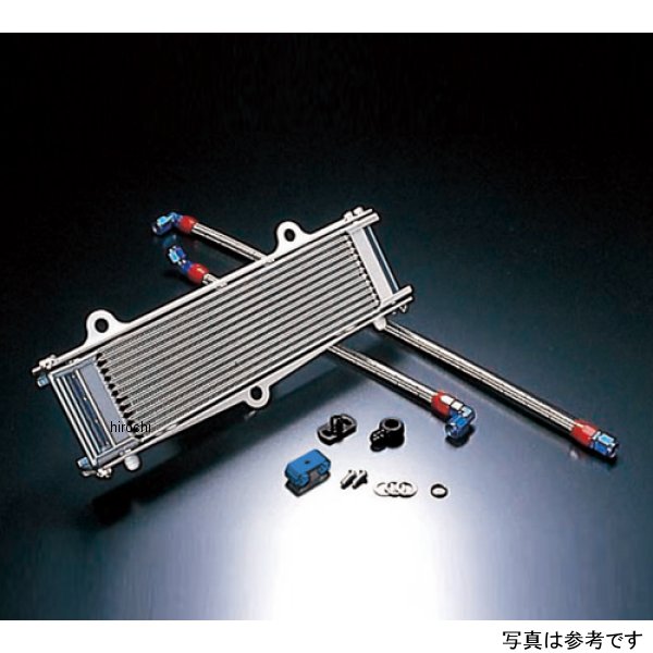 オイルクーラーキット上廻し前/ストレート #6 9-13R BK 耐熱ホースカバー Z1、Z2、Z750FX-1、Z1000MK2 シルバー