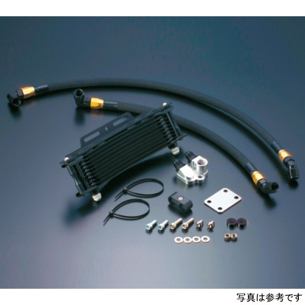 オイルクーラーキット サイド廻し/ラウンド #8 9-13R  Z1000R、Z1000J ブラック仕様
