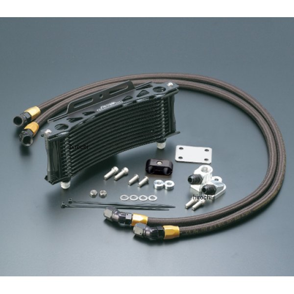 オイルクーラーキット 下出し/ラウンド #8 9-13R  Z1000R、Z1000J ブラック仕様