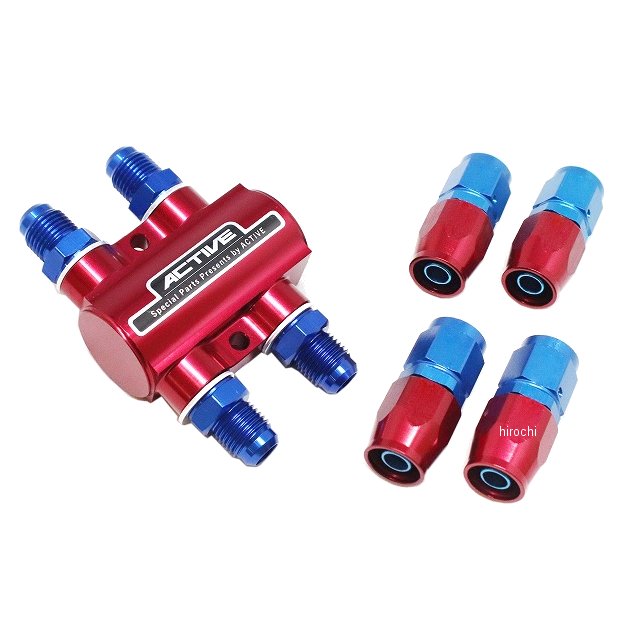 サーモスタットキット #6 ストレートフィッティング4個付 赤