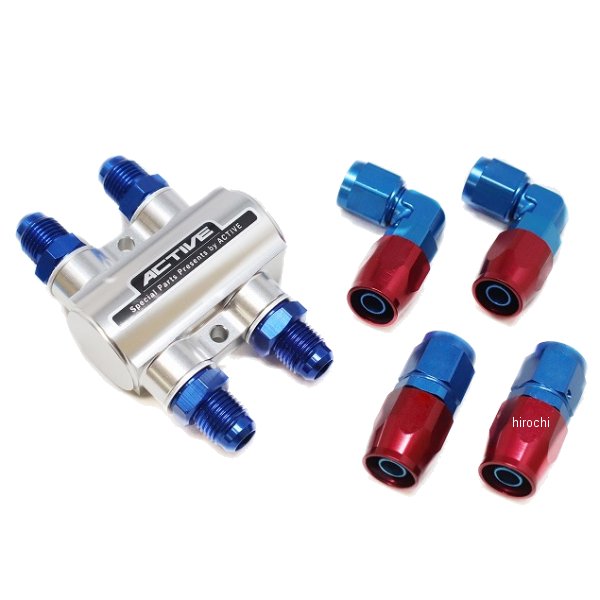 サーモスタットキット #6 ストレートフィッティング2個/90°フィッティング2個付 シルバー