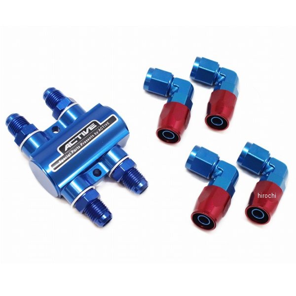 サーモスタットキット #6 90°フィッティング4個付 青